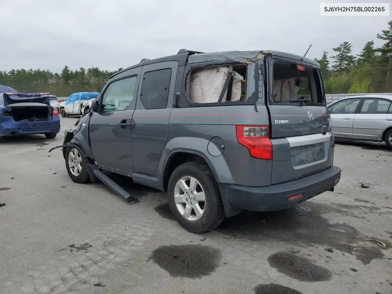 2011 Honda Element Ex VIN: 5J6YH2H75BL002265 Lot: 56382765