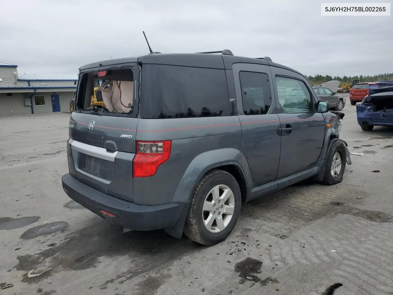 2011 Honda Element Ex VIN: 5J6YH2H75BL002265 Lot: 56382765