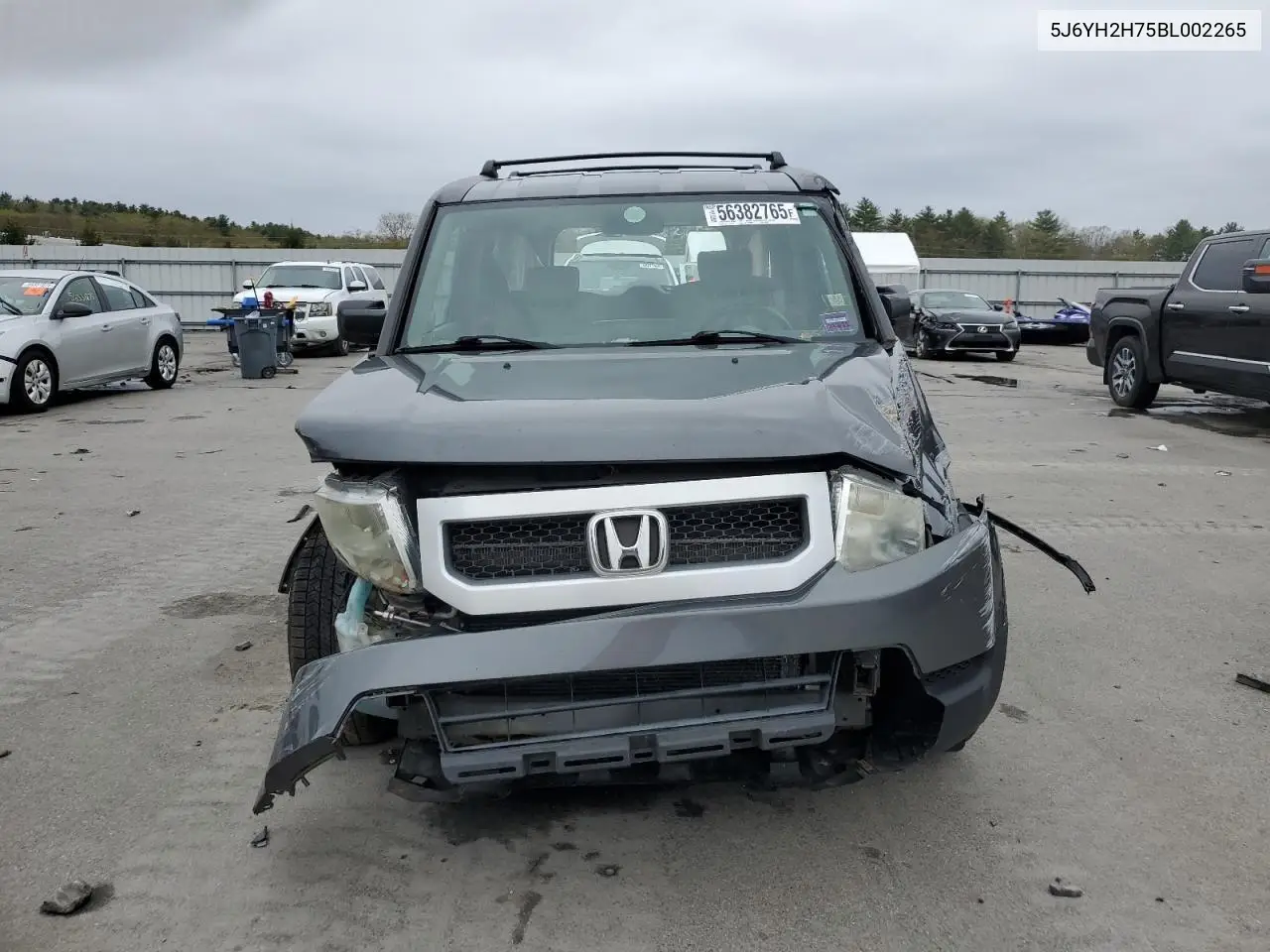 2011 Honda Element Ex VIN: 5J6YH2H75BL002265 Lot: 56382765