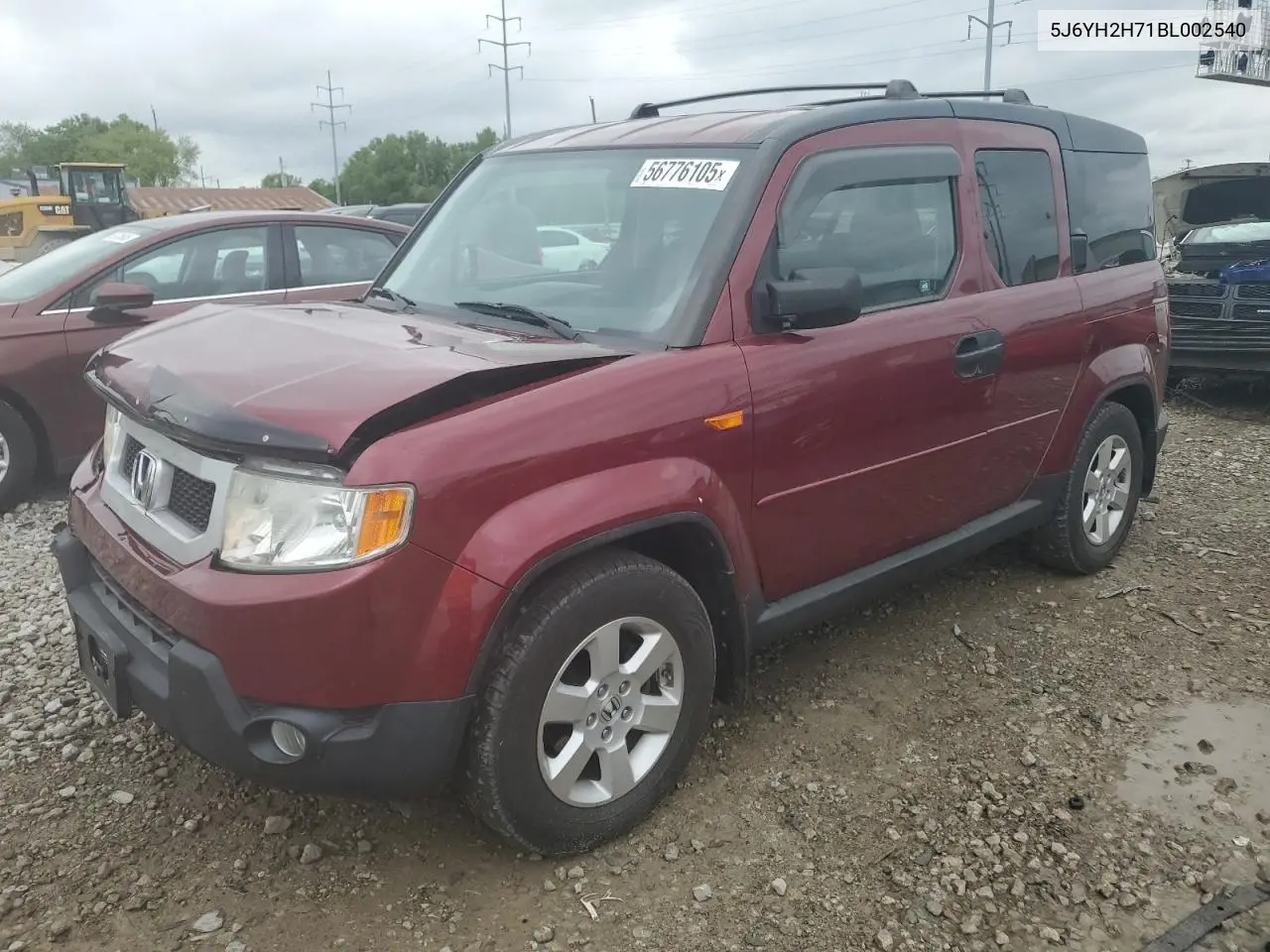2011 Honda Element Ex VIN: 5J6YH2H71BL002540 Lot: 56776105