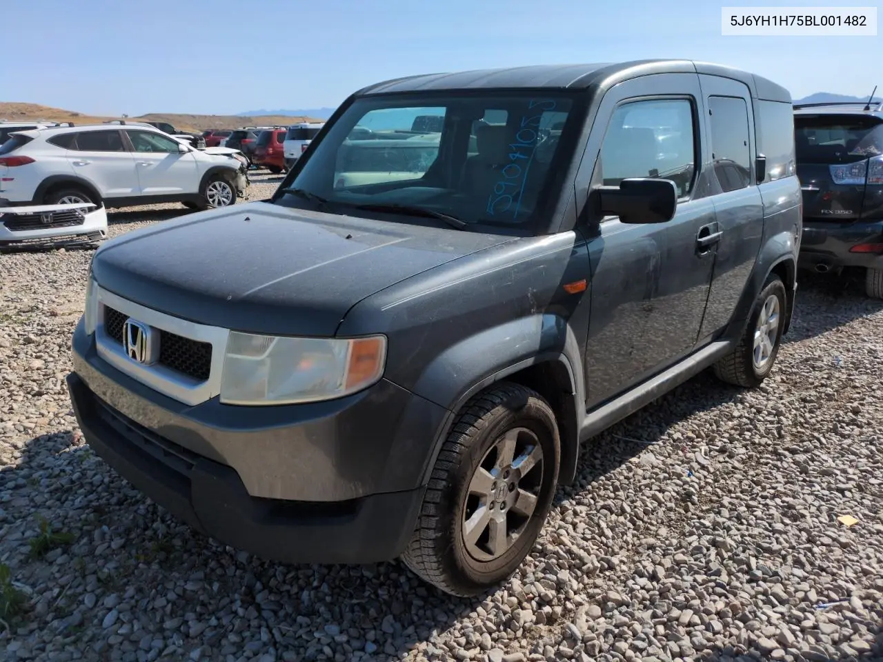 2011 Honda Element Ex VIN: 5J6YH1H75BL001482 Lot: 59041055