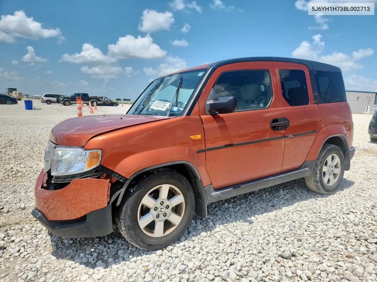 2011 Honda Element Ex VIN: 5J6YH1H73BL002713 Lot: 61029765