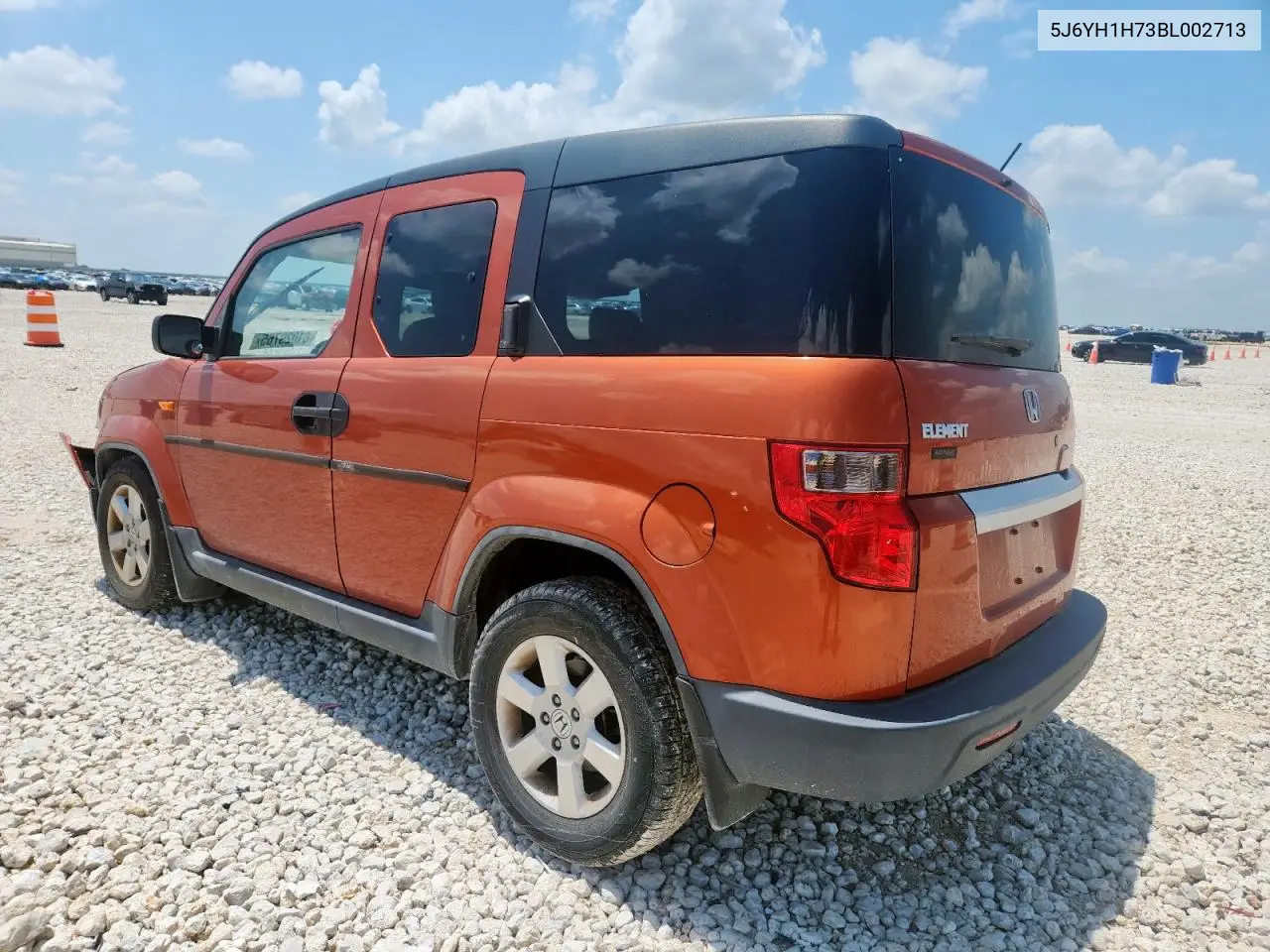 2011 Honda Element Ex VIN: 5J6YH1H73BL002713 Lot: 61029765