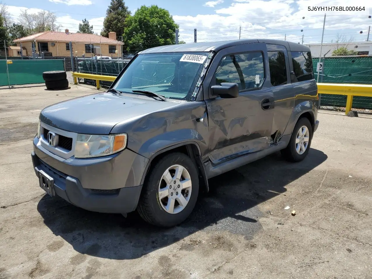 2011 Honda Element Ex VIN: 5J6YH1H76BL000664 Lot: 61838065