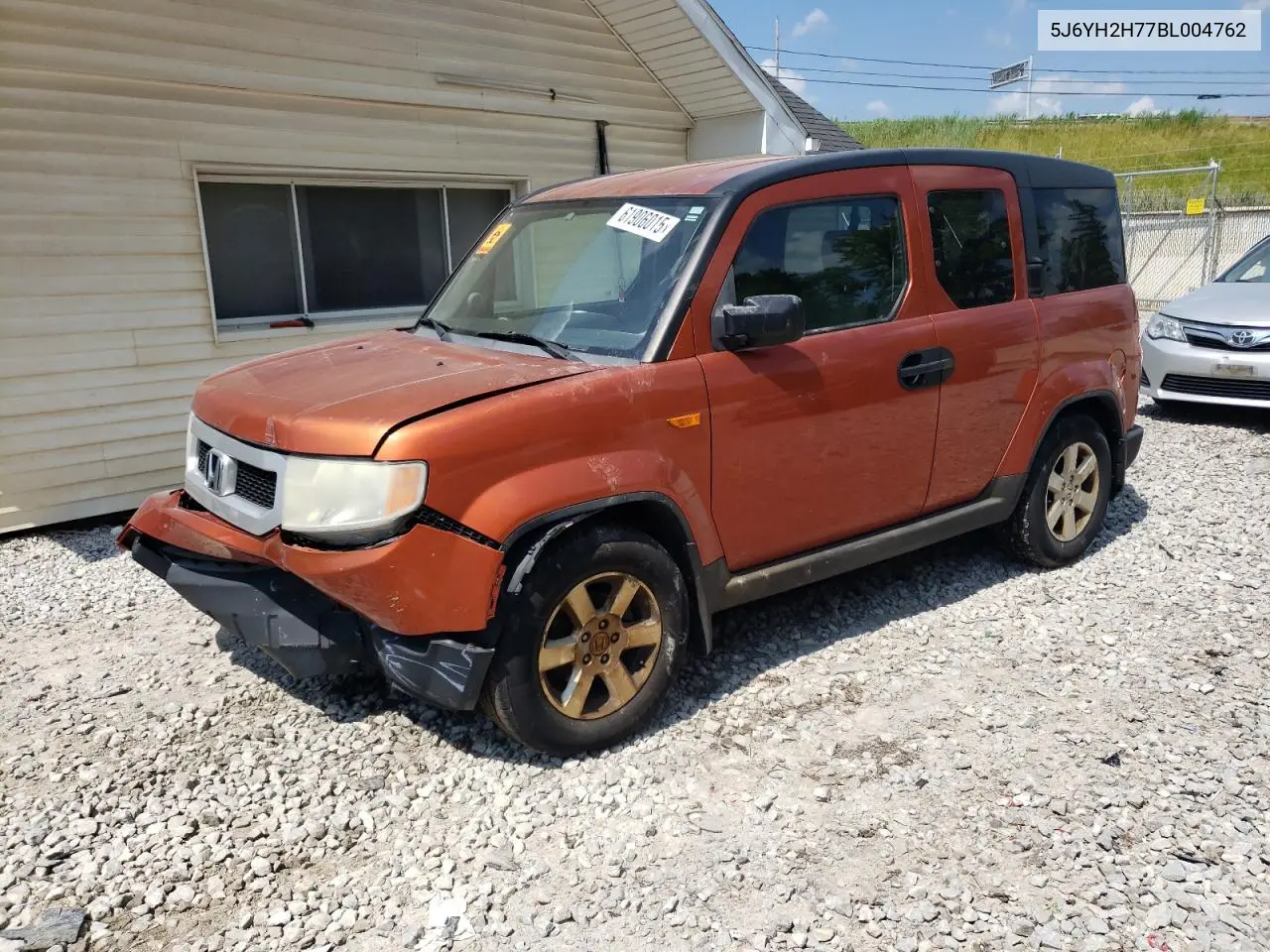 2011 Honda Element Ex VIN: 5J6YH2H77BL004762 Lot: 61906015