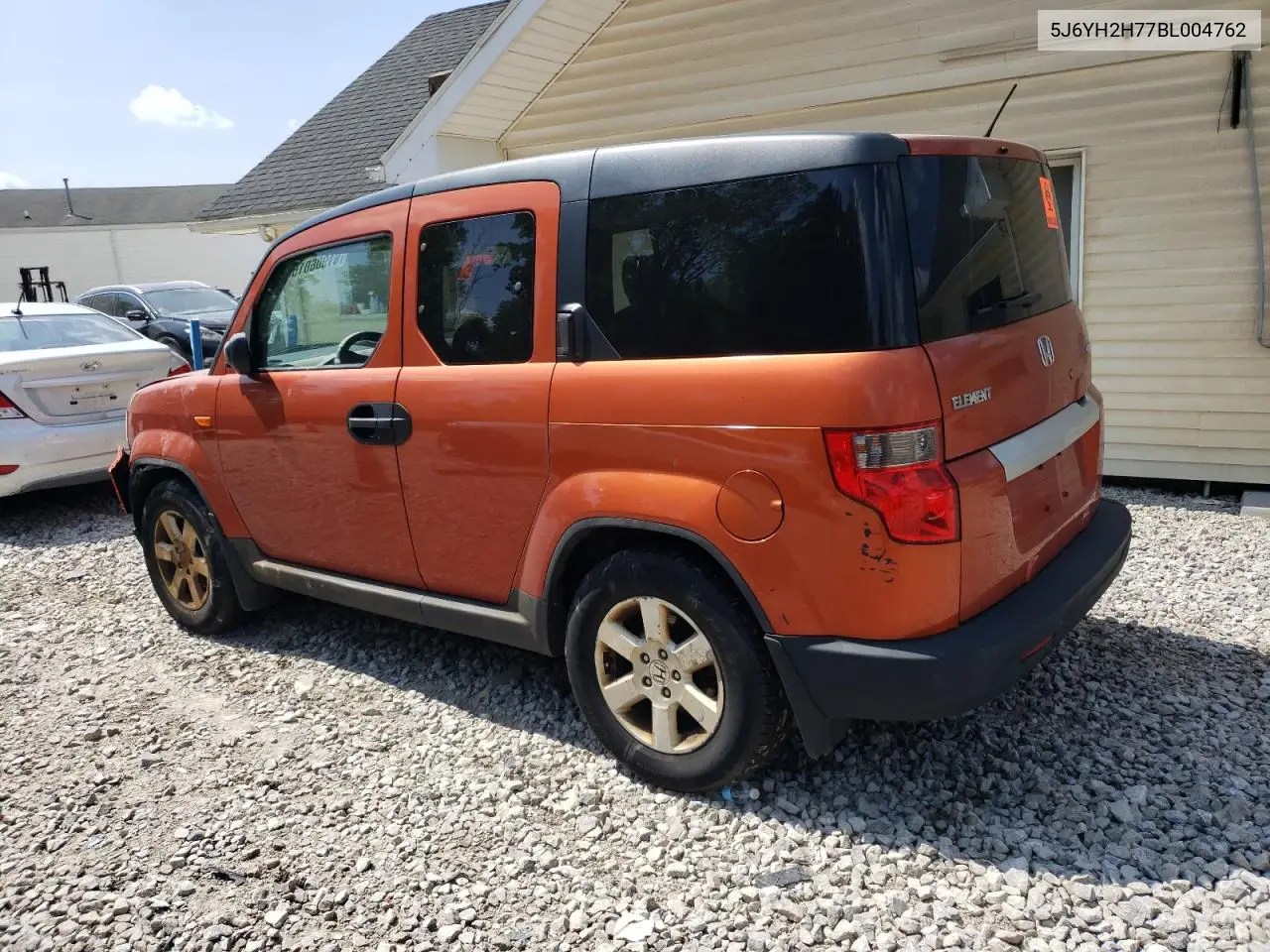 2011 Honda Element Ex VIN: 5J6YH2H77BL004762 Lot: 61906015