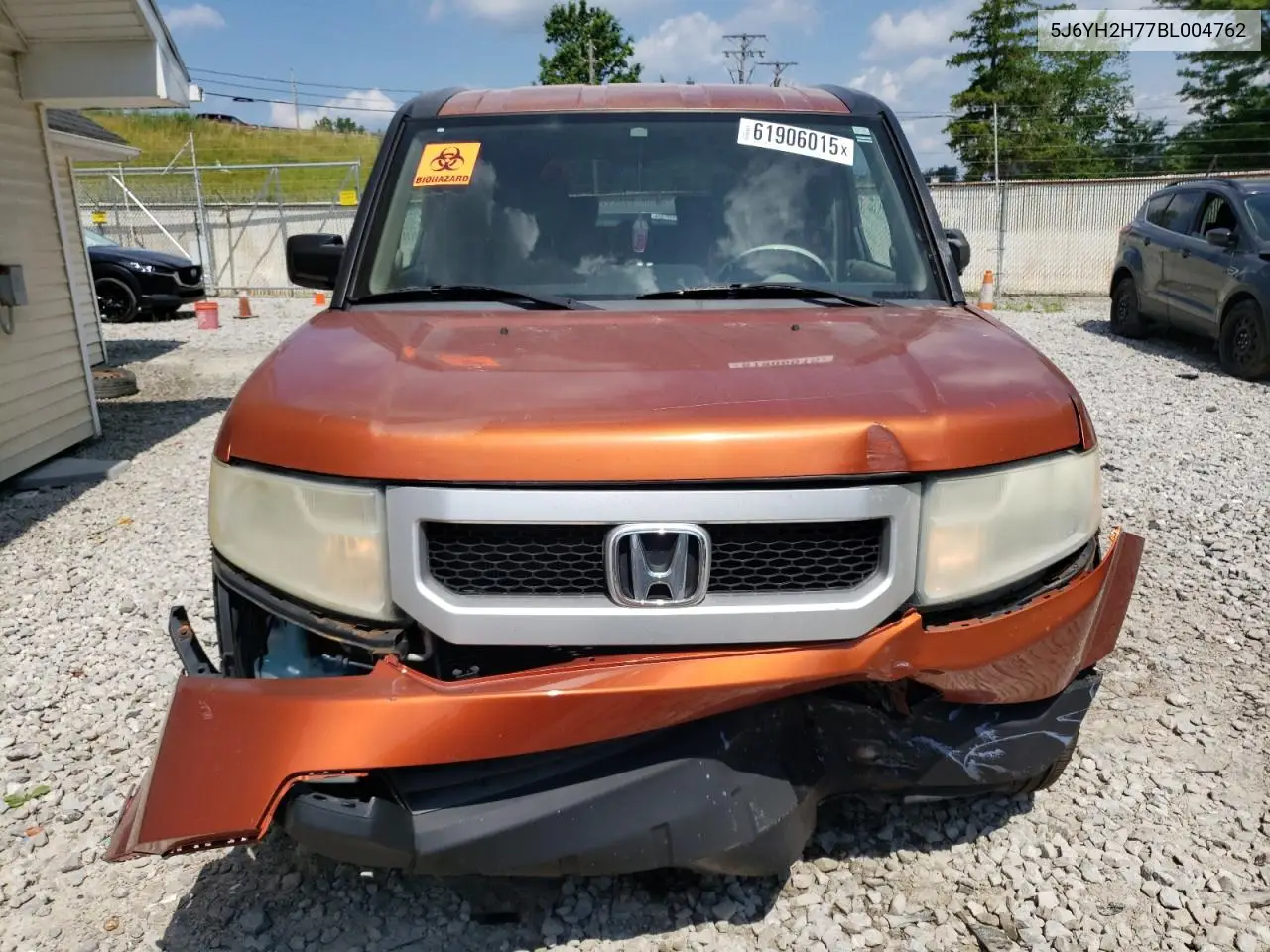 2011 Honda Element Ex VIN: 5J6YH2H77BL004762 Lot: 61906015