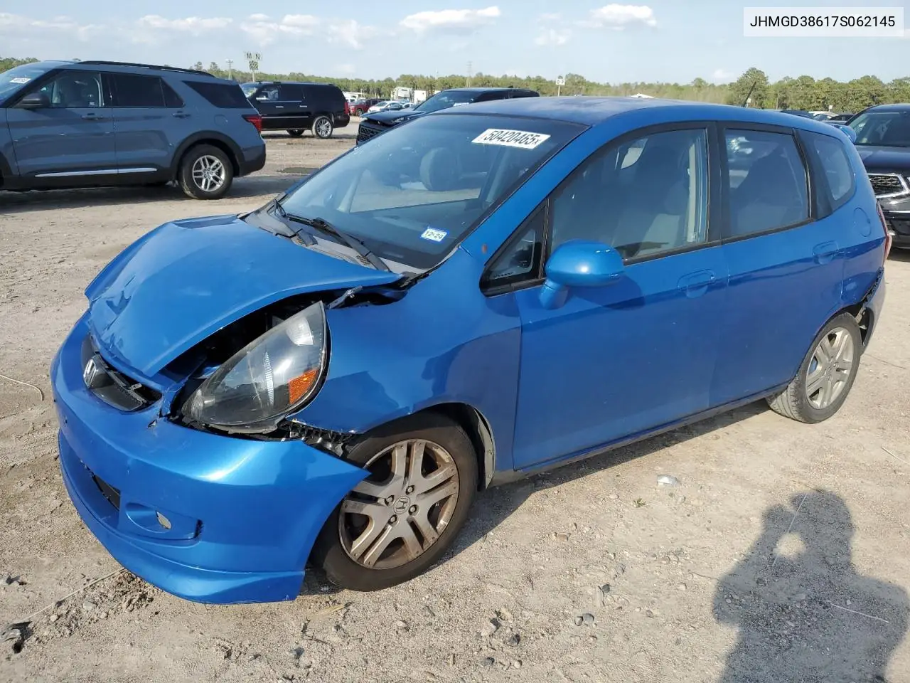 2007 Honda Fit S VIN: JHMGD38617S062145 Lot: 50420465