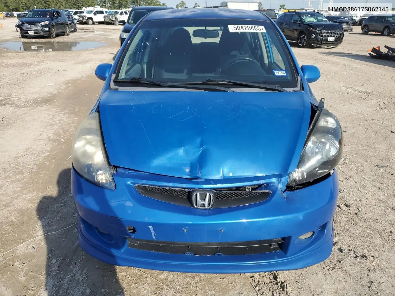2007 Honda Fit S VIN: JHMGD38617S062145 Lot: 50420465