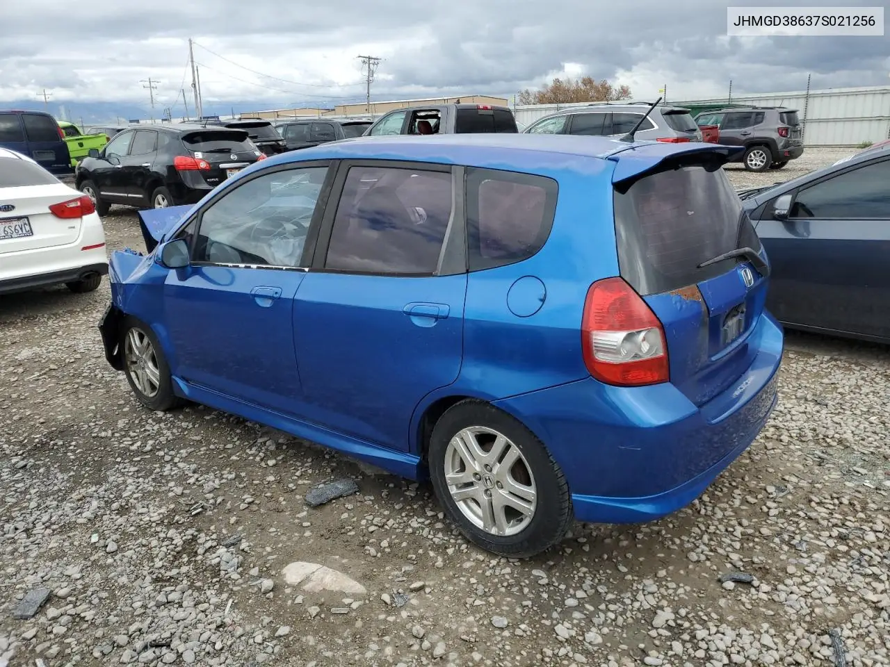 2007 Honda Fit S VIN: JHMGD38637S021256 Lot: 57242895