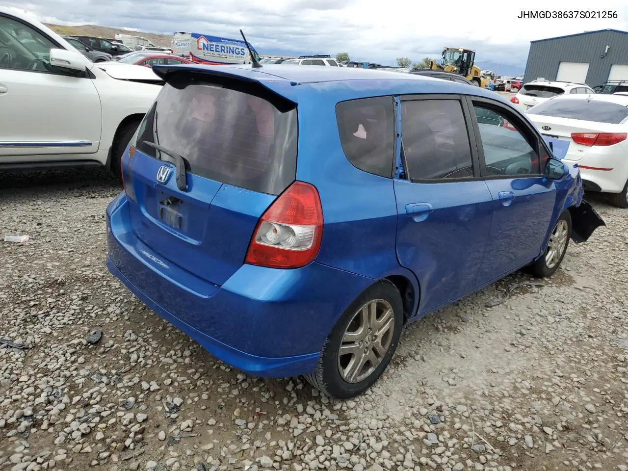 2007 Honda Fit S VIN: JHMGD38637S021256 Lot: 57242895