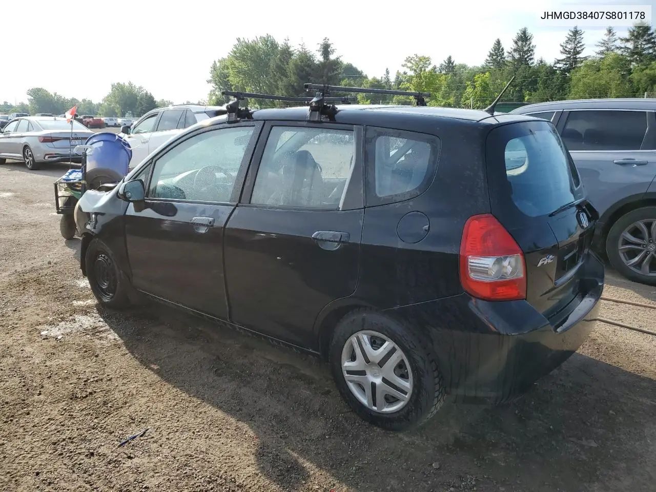 2007 Honda Fit VIN: JHMGD38407S801178 Lot: 63089225