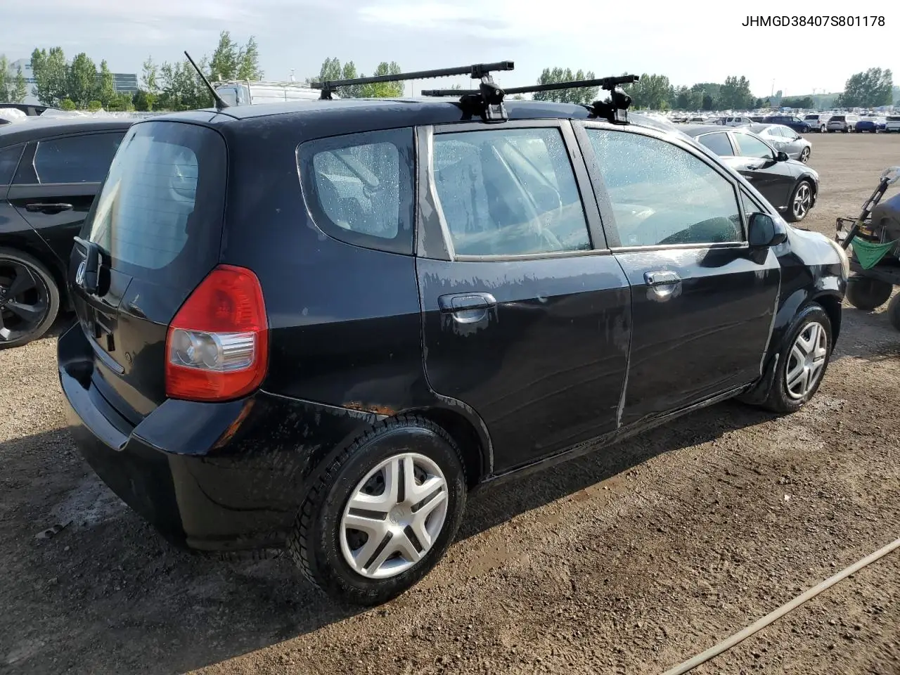2007 Honda Fit VIN: JHMGD38407S801178 Lot: 63089225