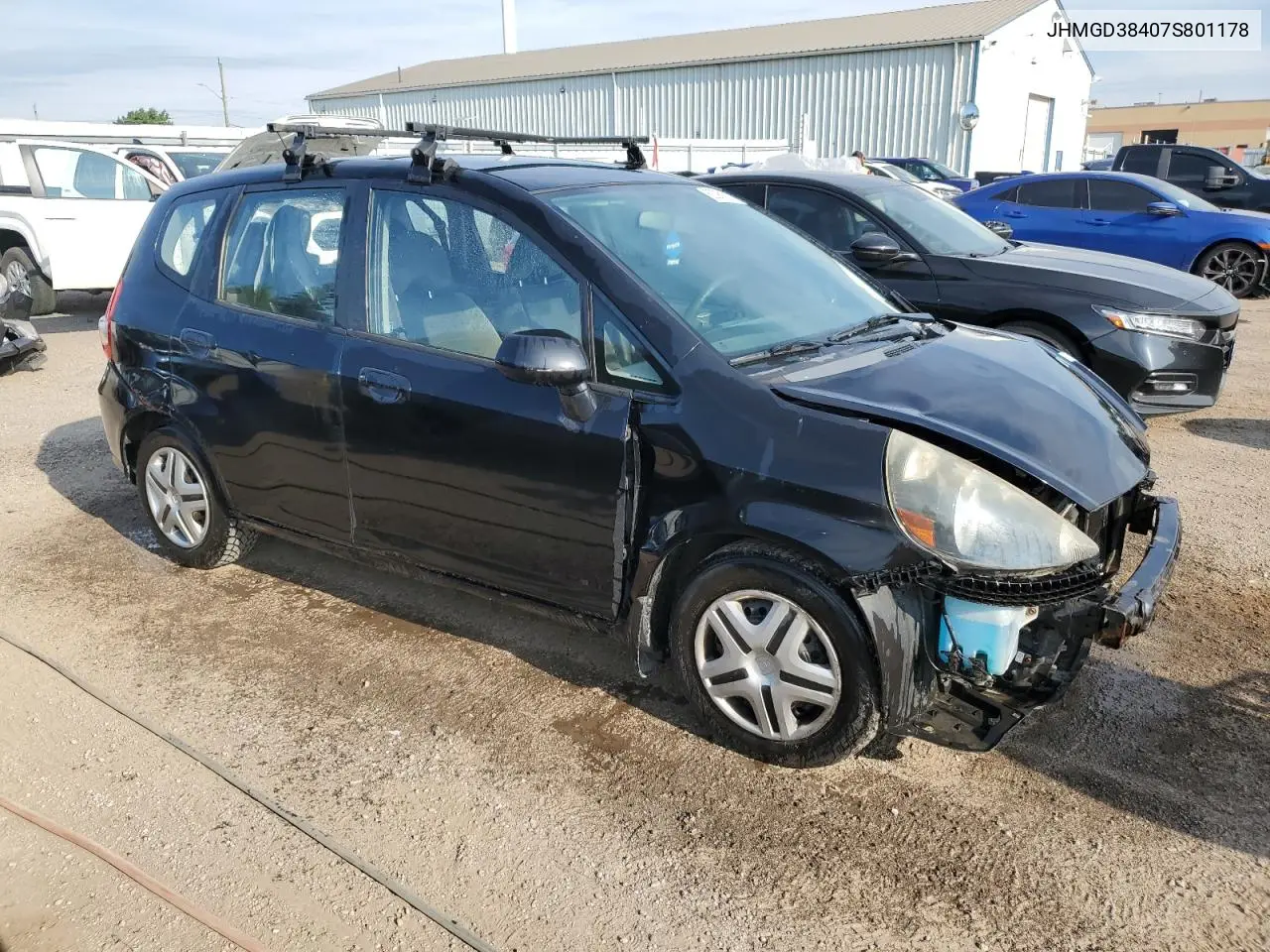 2007 Honda Fit VIN: JHMGD38407S801178 Lot: 63089225