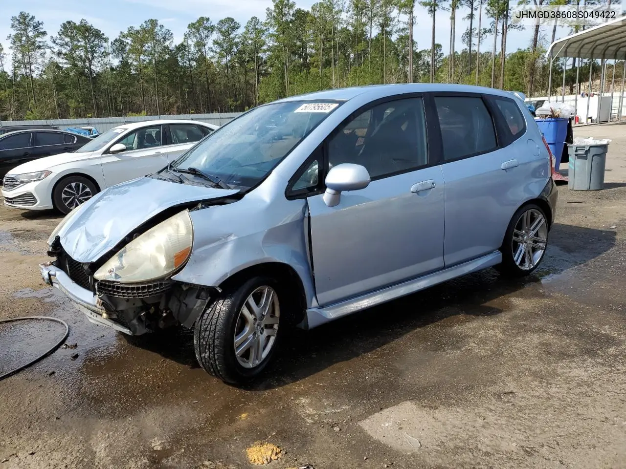 2008 Honda Fit Sport VIN: JHMGD38608S049422 Lot: 50795605