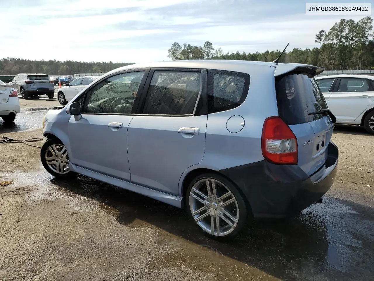 2008 Honda Fit Sport VIN: JHMGD38608S049422 Lot: 50795605
