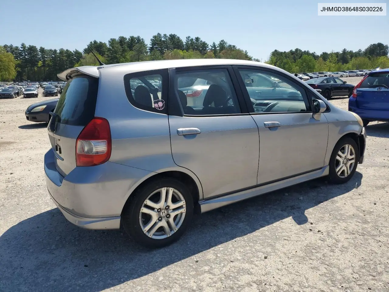 2008 Honda Fit Sport VIN: JHMGD38648S030226 Lot: 56707945