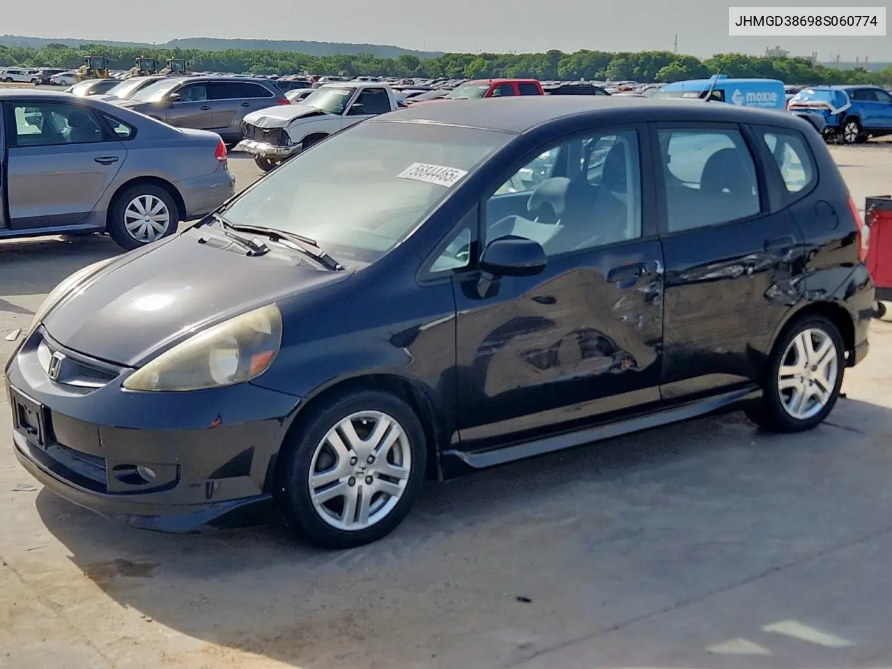 2008 Honda Fit Sport VIN: JHMGD38698S060774 Lot: 56844465