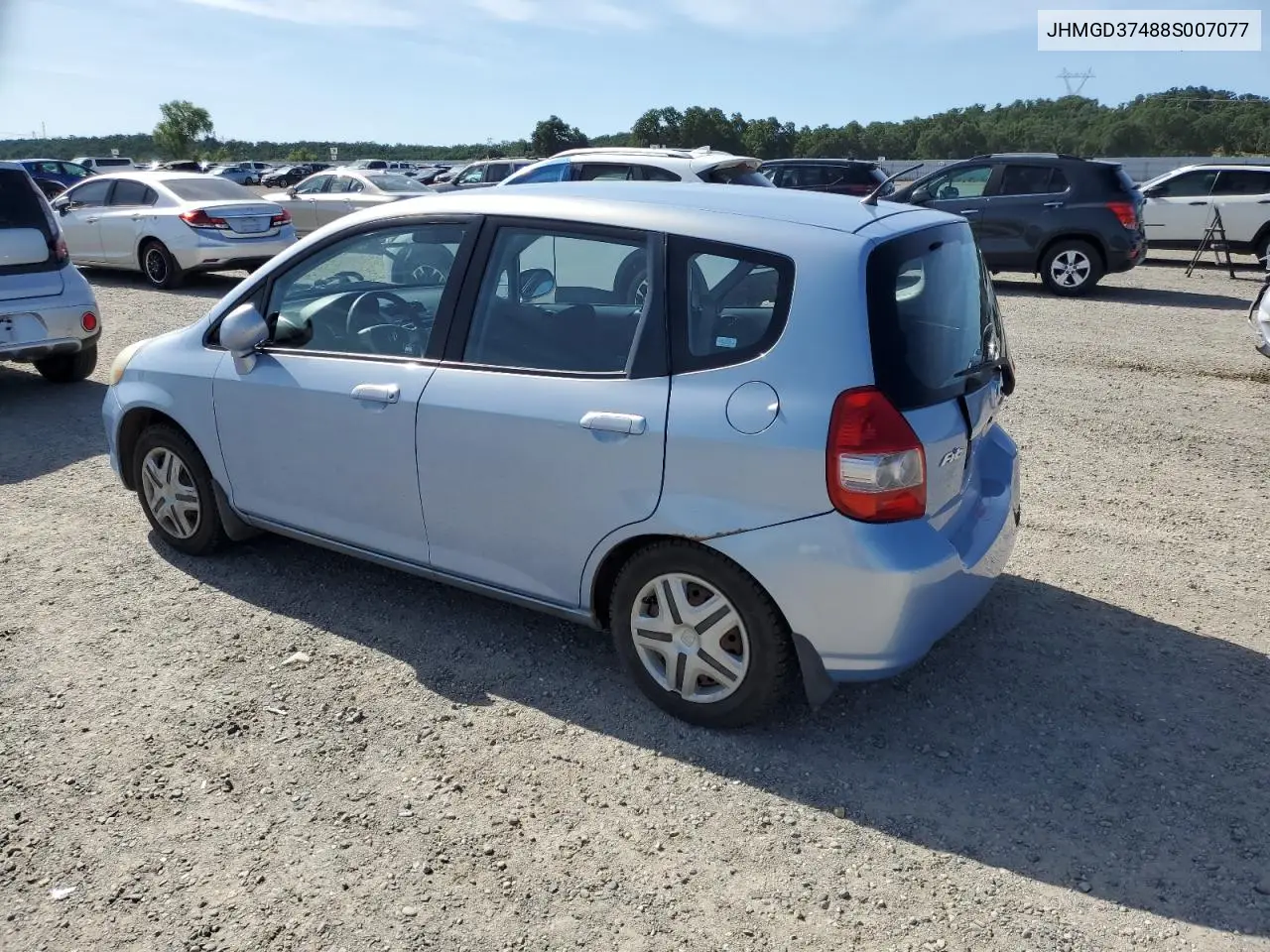 2008 Honda Fit VIN: JHMGD37488S007077 Lot: 56944175