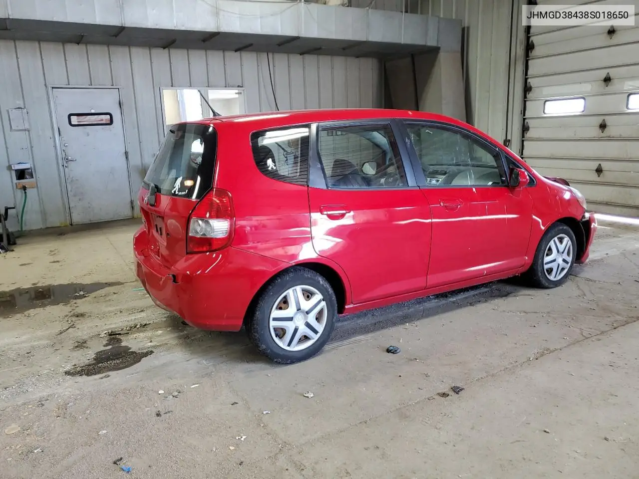 2008 Honda Fit VIN: JHMGD38438S018650 Lot: 57208465