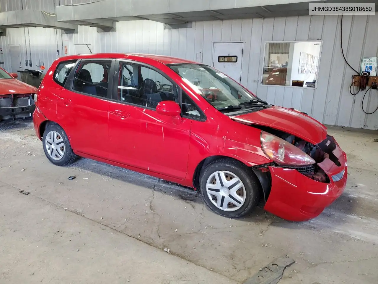 2008 Honda Fit VIN: JHMGD38438S018650 Lot: 57208465
