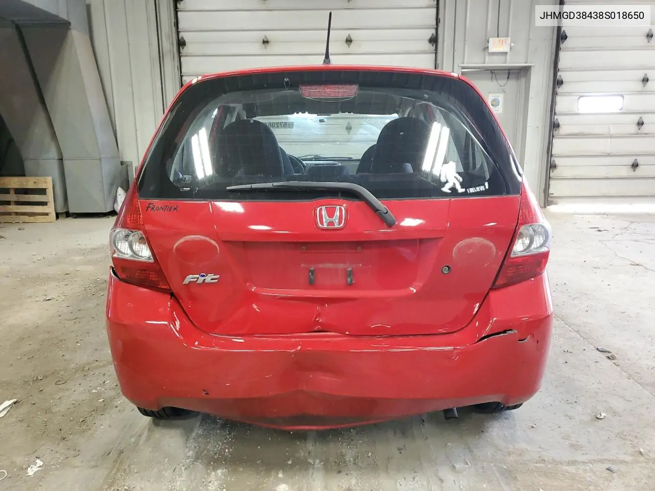 2008 Honda Fit VIN: JHMGD38438S018650 Lot: 57208465