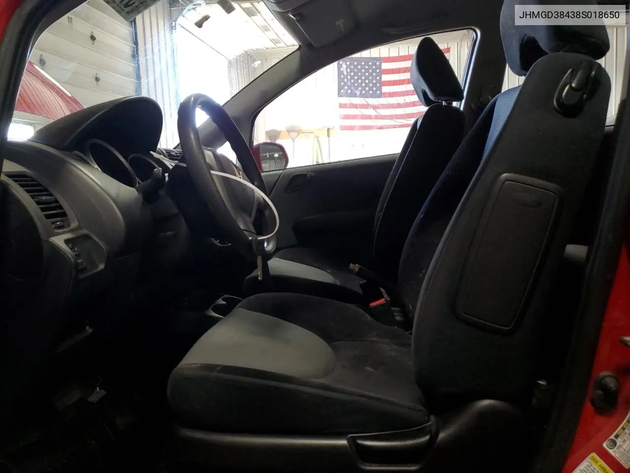 2008 Honda Fit VIN: JHMGD38438S018650 Lot: 57208465