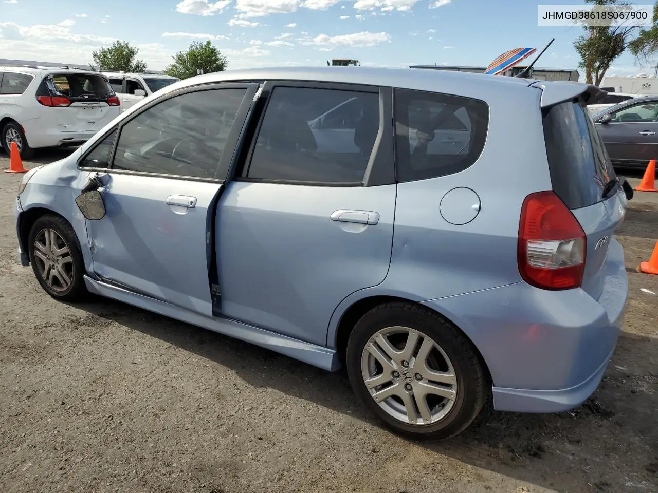 2008 Honda Fit Sport VIN: JHMGD38618S067900 Lot: 61832795