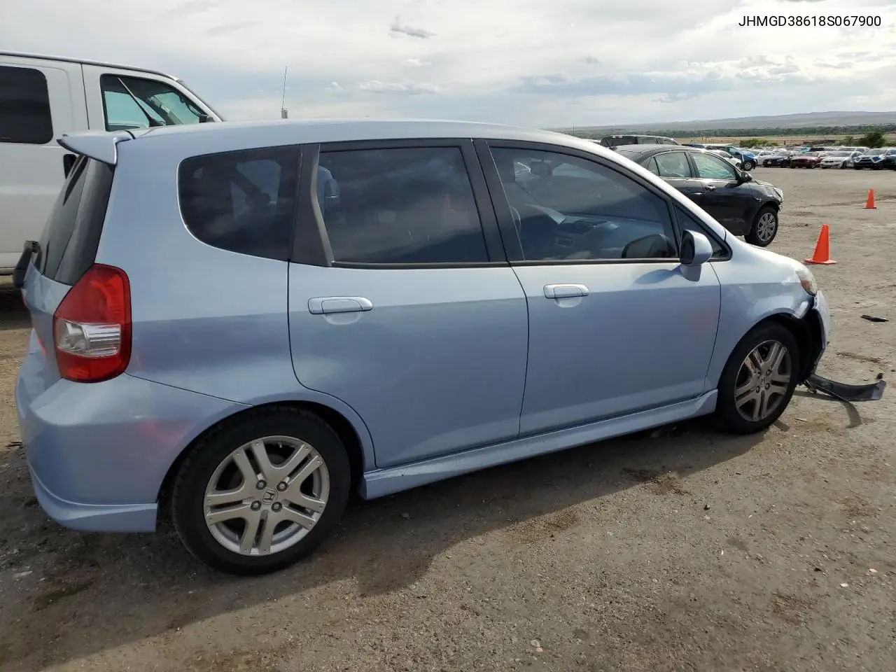 2008 Honda Fit Sport VIN: JHMGD38618S067900 Lot: 61832795