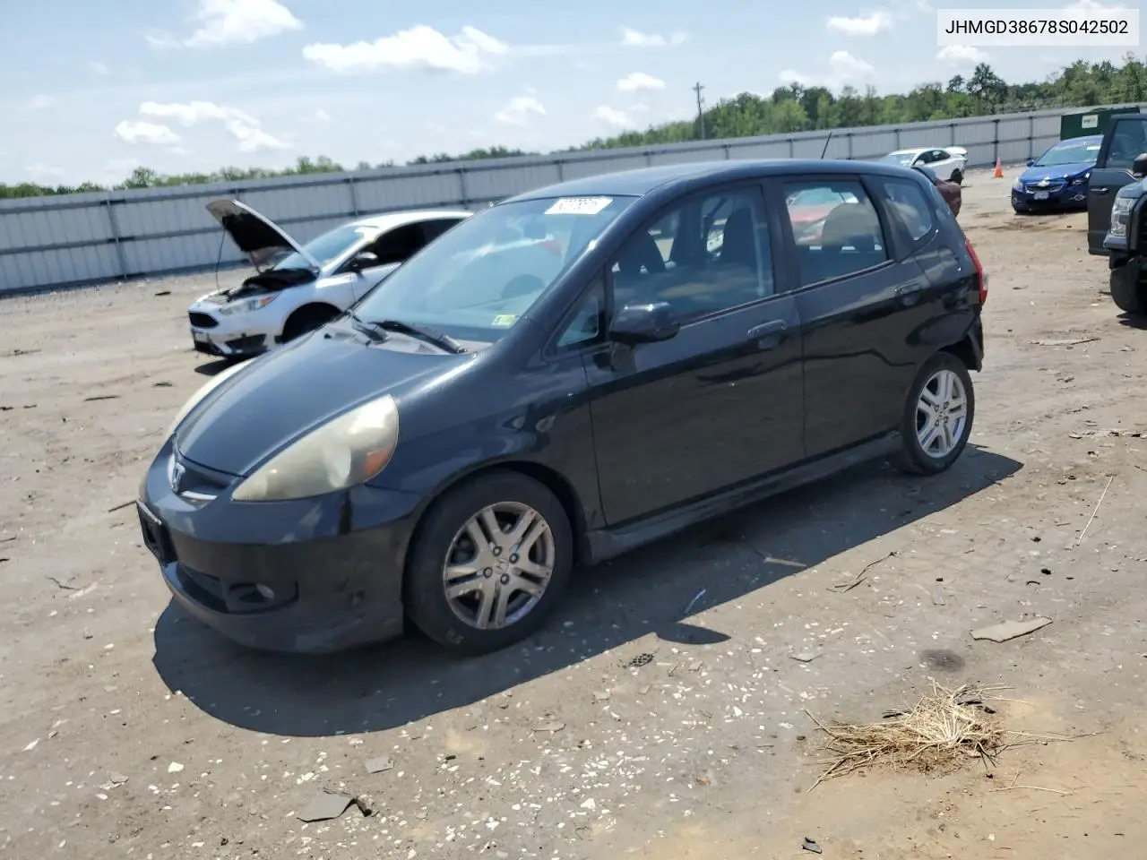 jhmgd38678s042502 JHMGD38678S042502 2008 Honda Fit Sport