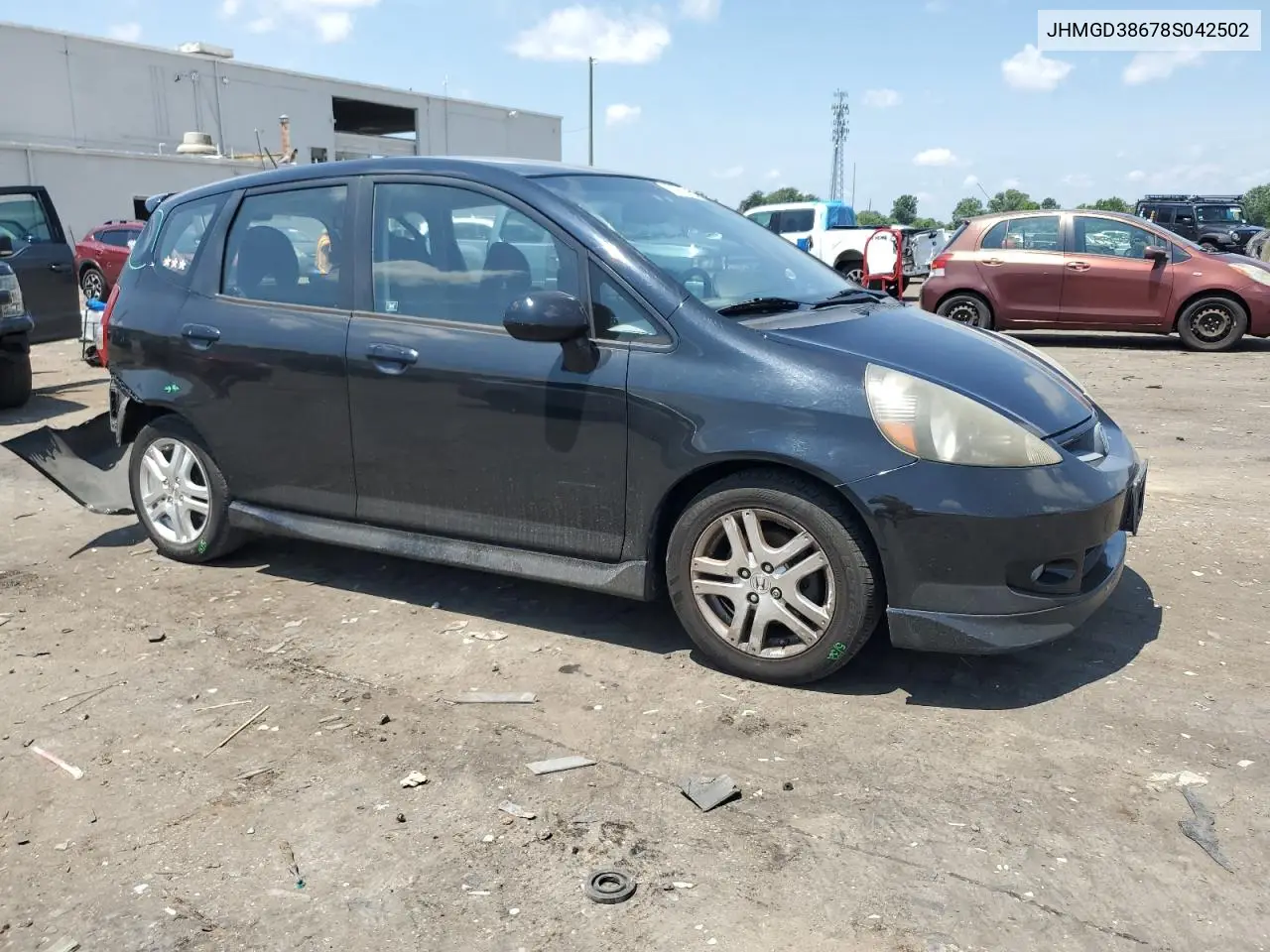 jhmgd38678s042502 JHMGD38678S042502 2008 Honda Fit Sport
