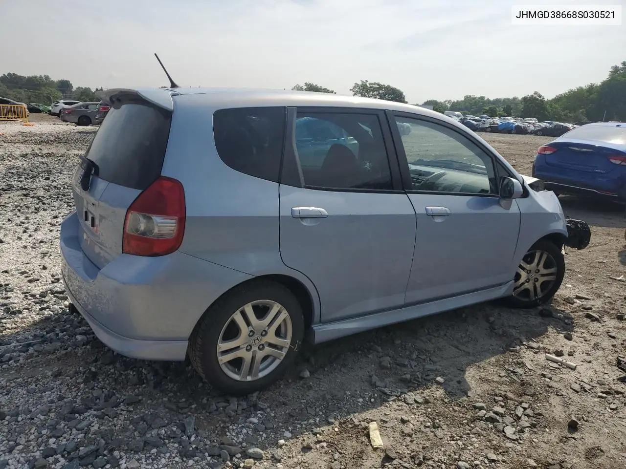 2008 Honda Fit Sport VIN: JHMGD38668S030521 Lot: 62479115