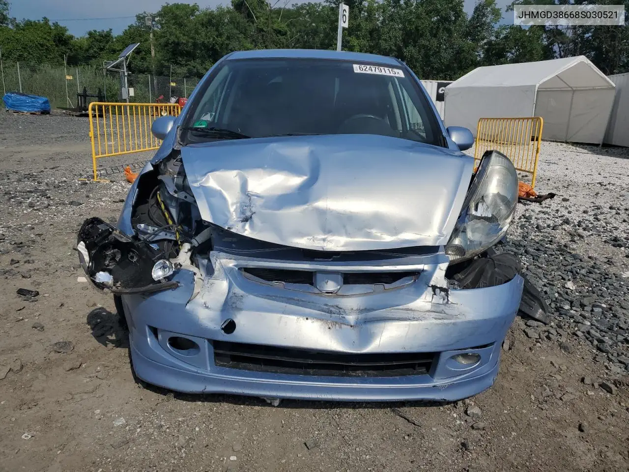 2008 Honda Fit Sport VIN: JHMGD38668S030521 Lot: 62479115