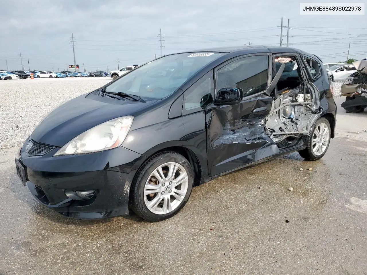 2009 Honda Fit Sport VIN: JHMGE88489S022978 Lot: 54916835