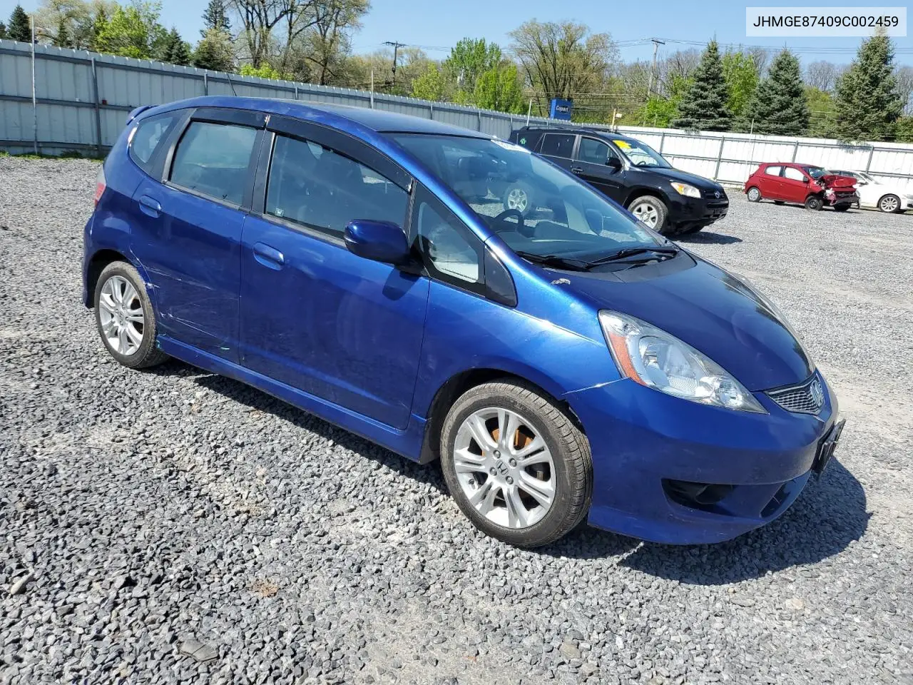 2009 Honda Fit Sport VIN: JHMGE87409C002459 Lot: 56182215