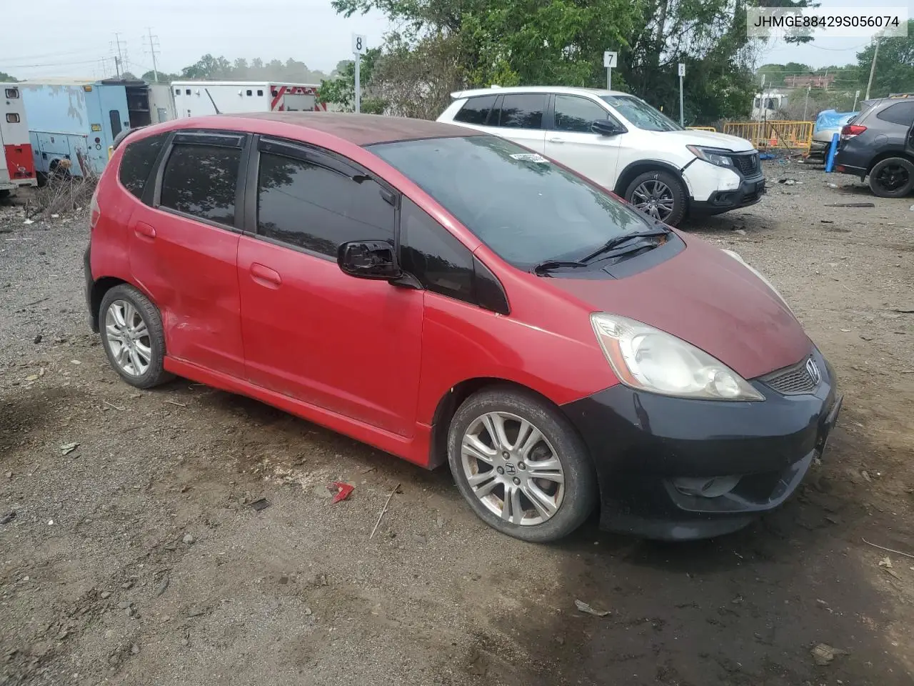 2009 Honda Fit Sport VIN: JHMGE88429S056074 Lot: 56595075
