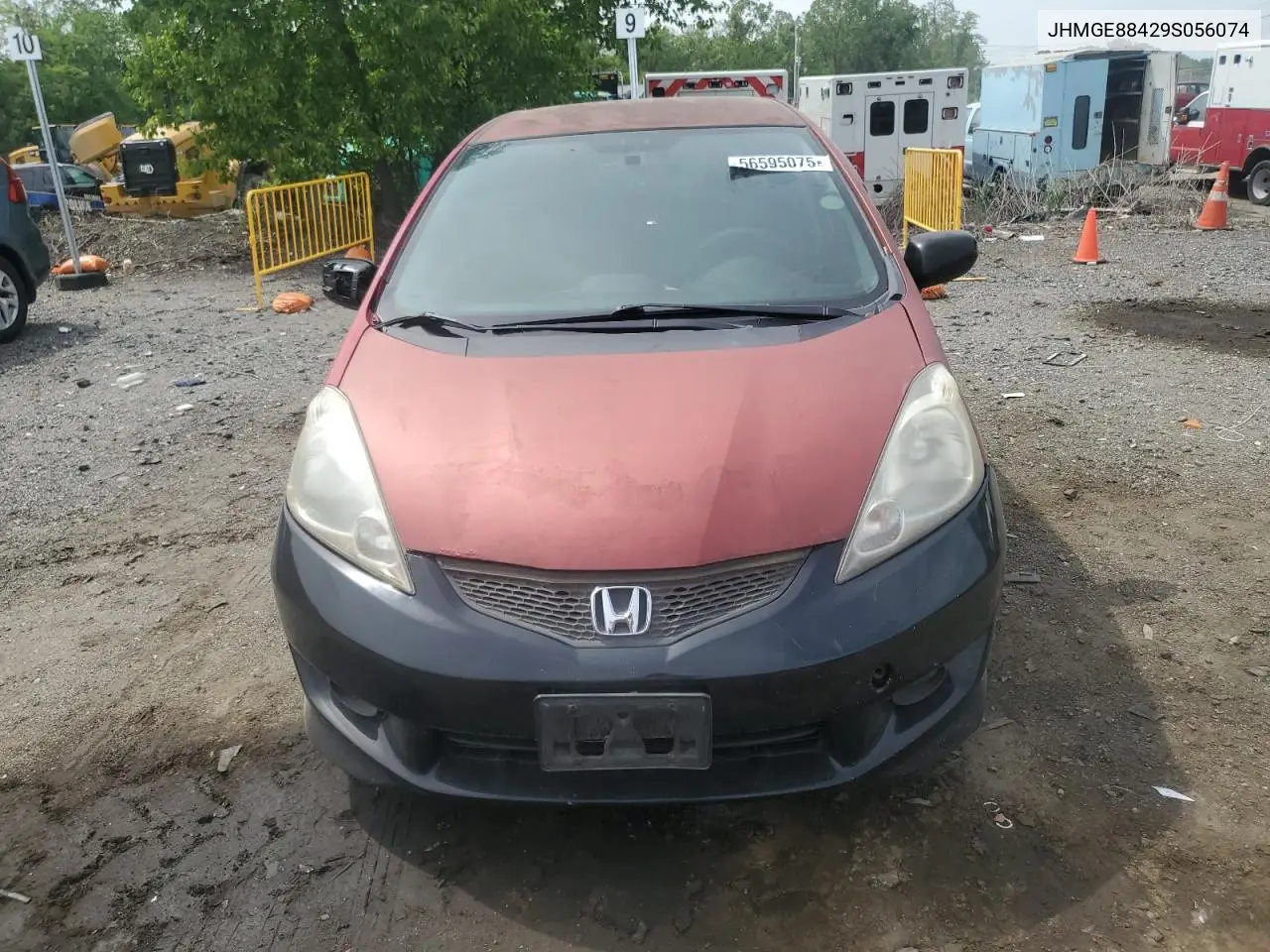 2009 Honda Fit Sport VIN: JHMGE88429S056074 Lot: 56595075