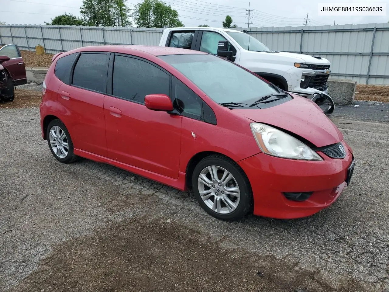 2009 Honda Fit Sport VIN: JHMGE88419S036639 Lot: 56656185