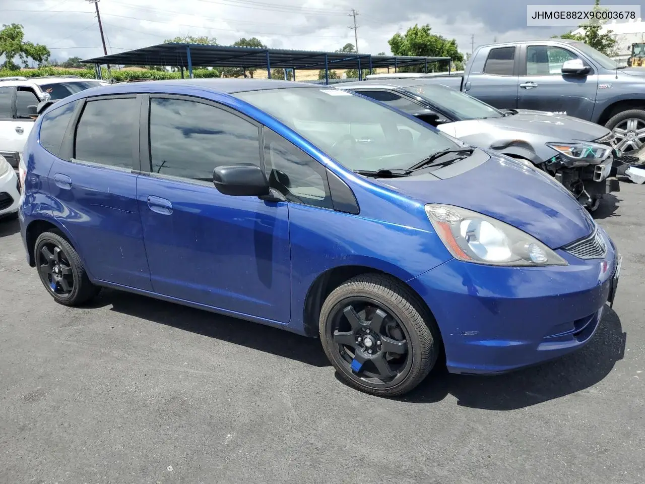 2009 Honda Fit VIN: JHMGE882X9C003678 Lot: 56688265