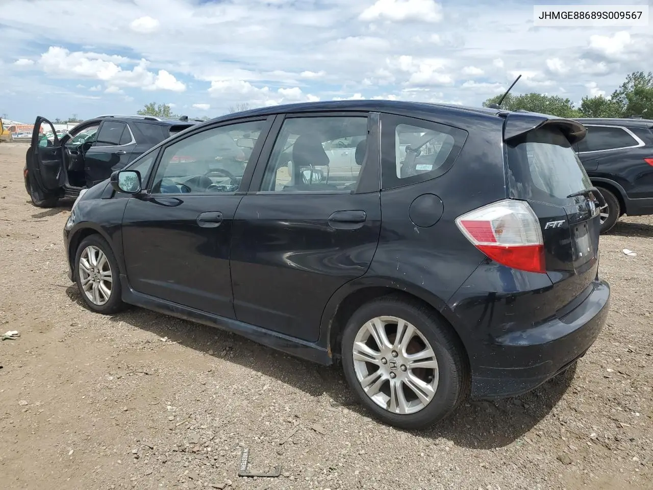 2009 Honda Fit Sport VIN: JHMGE88689S009567 Lot: 61668935