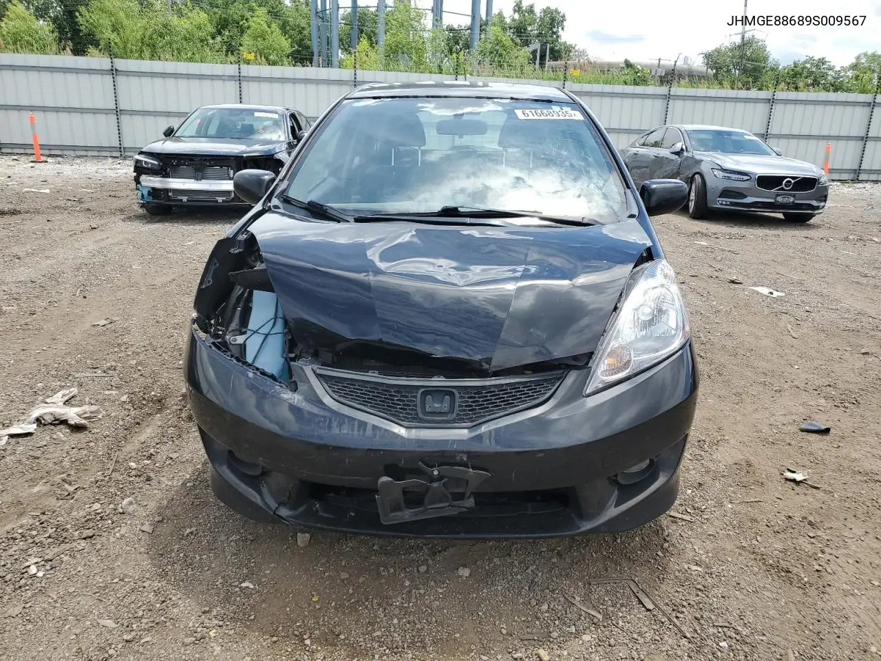 2009 Honda Fit Sport VIN: JHMGE88689S009567 Lot: 61668935