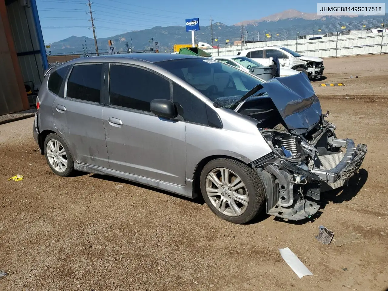 2009 Honda Fit Sport VIN: JHMGE88449S017518 Lot: 61862305