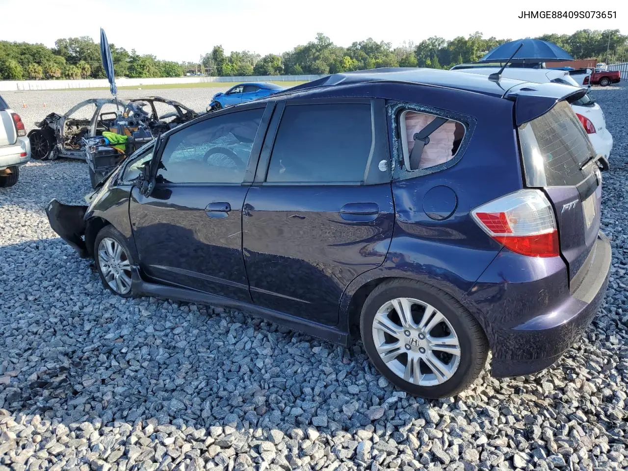 2009 Honda Fit Sport VIN: JHMGE88409S073651 Lot: 62555765