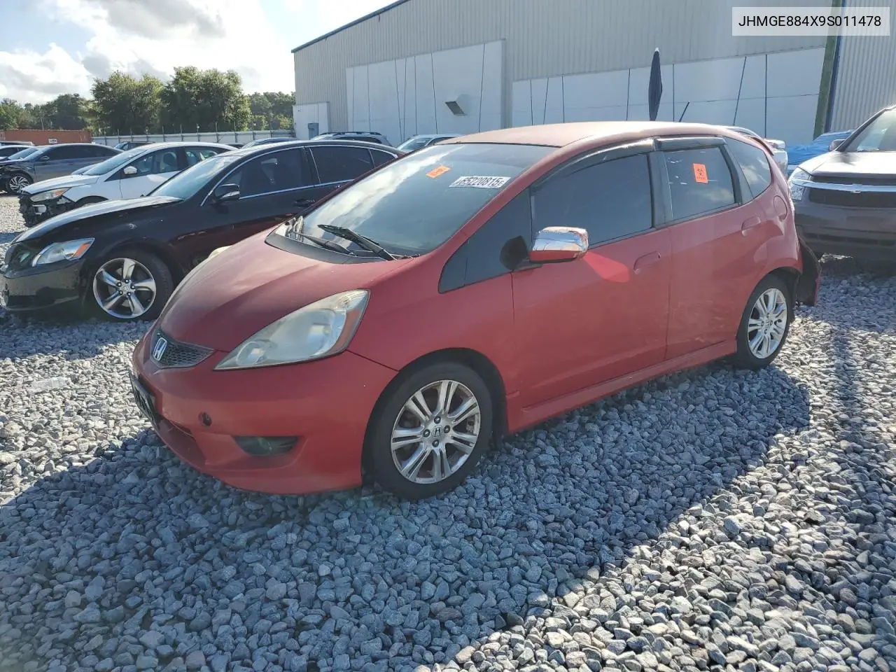 2009 Honda Fit Sport VIN: JHMGE884X9S011478 Lot: 65220815