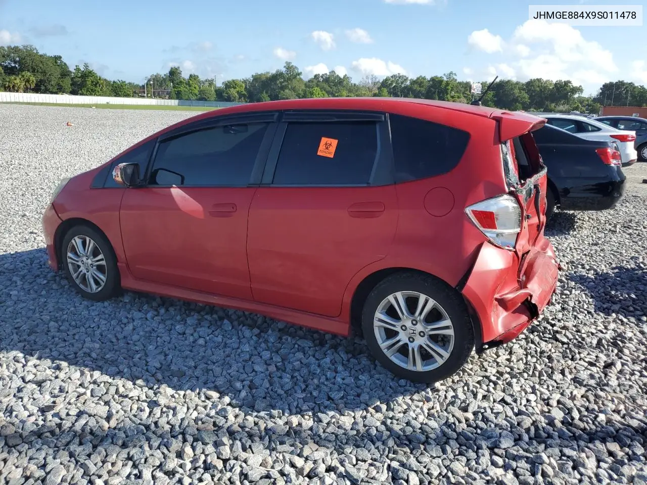 2009 Honda Fit Sport VIN: JHMGE884X9S011478 Lot: 65220815