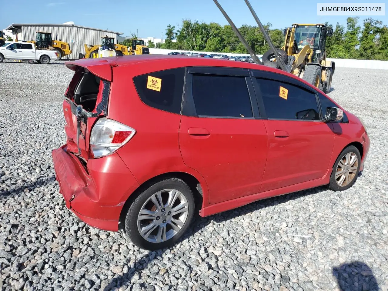 2009 Honda Fit Sport VIN: JHMGE884X9S011478 Lot: 65220815