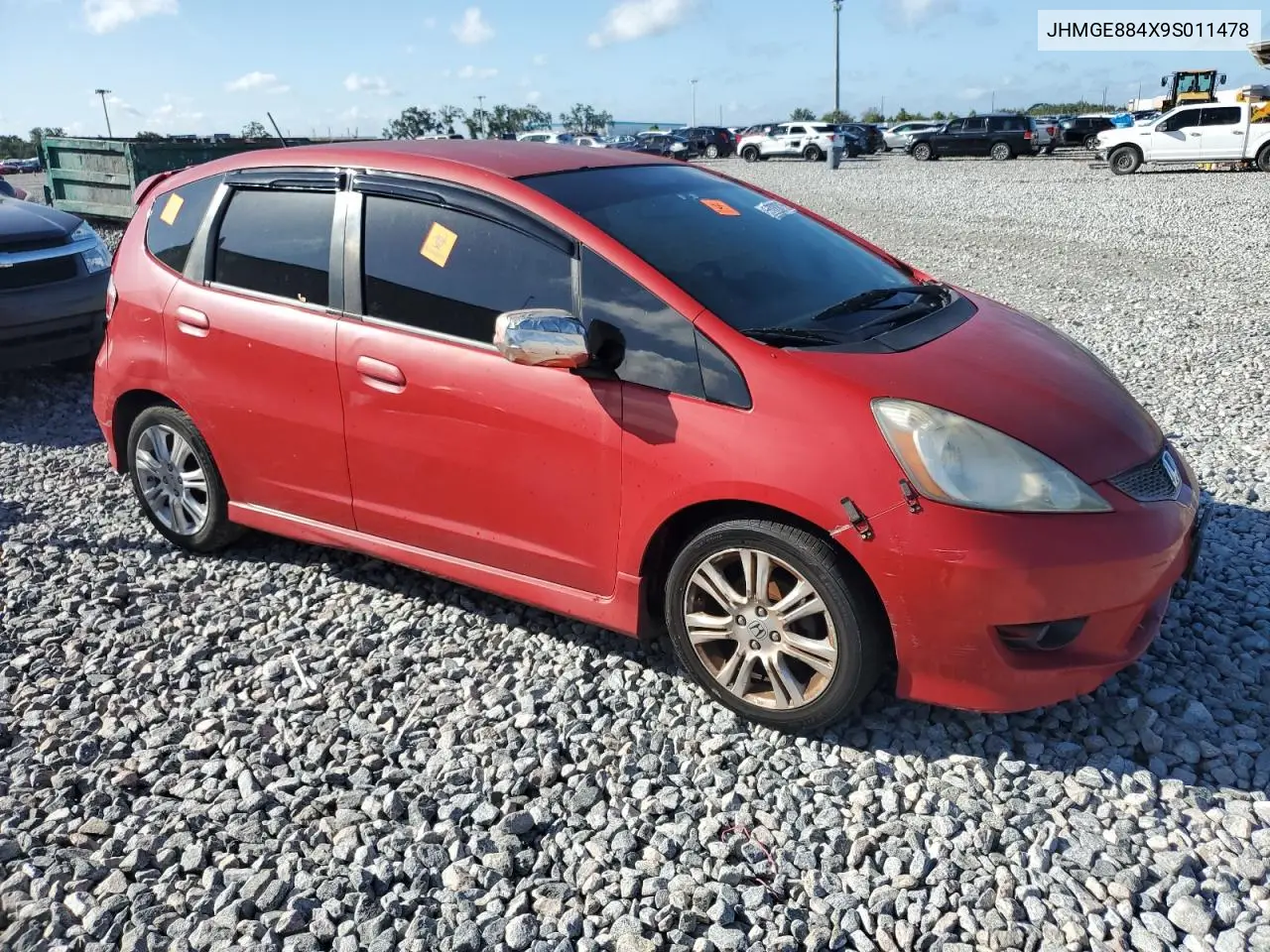 2009 Honda Fit Sport VIN: JHMGE884X9S011478 Lot: 65220815