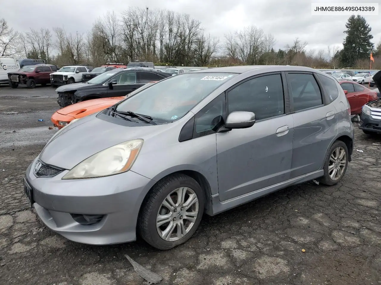 2009 Honda Fit Sport VIN: JHMGE88649S043389 Lot: 84767464