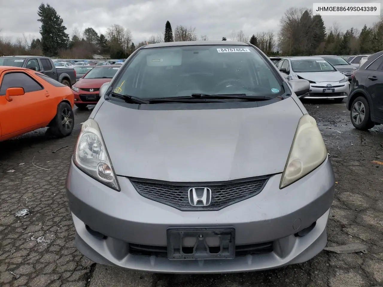 2009 Honda Fit Sport VIN: JHMGE88649S043389 Lot: 84767464