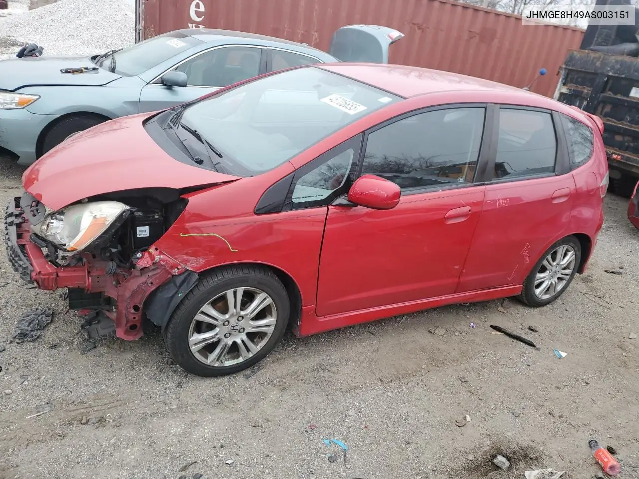 2010 Honda Fit Sport VIN: JHMGE8H49AS003151 Lot: 45705655